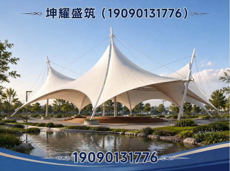 巴音郭楞膜结构看台展示图